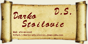 Darko Stoilović vizit kartica